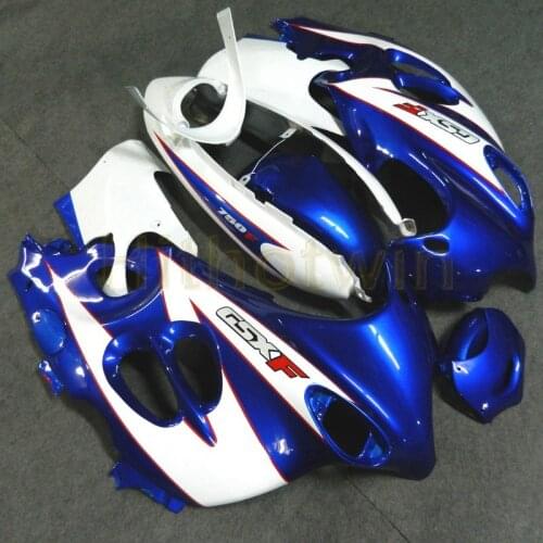 ABS Plastic Bodywork Set for GSX600F 2003 2004 2005 2006 GSX750F 2003 04 05 06 motor fairing blue white Full fairing kits
