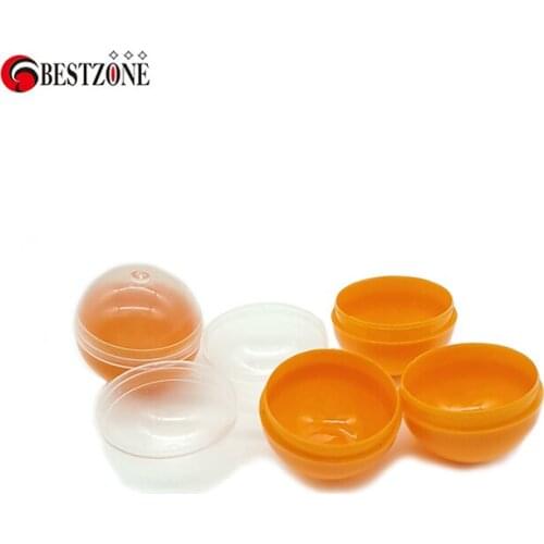 Free shipping 32mm orange plastic capsule ball vending machine capsule ball