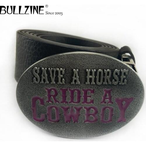 Bullzine zinc alloy retro Western cowboy belt buckle Free PU belt jeans gift belt buckle FP-02928 drop shipping