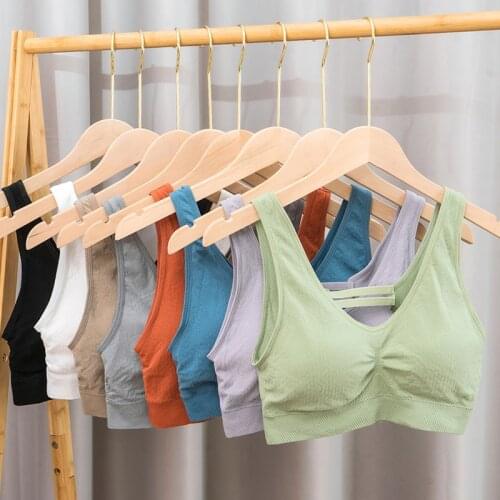 Push Up Underwear Women Seamless Wire Free Brassiere Fitness Bra Underwear Sexy Sport Bra Top Active Wear Lingerie Bralette Top