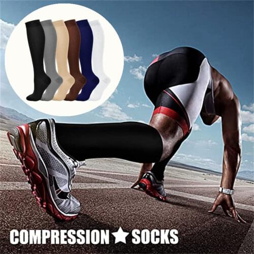2pcs Unisex Compression Stockings Cycling Socks Outdoor Running Cycling Long Pressure Stockings Varicose Veins Running Socks
