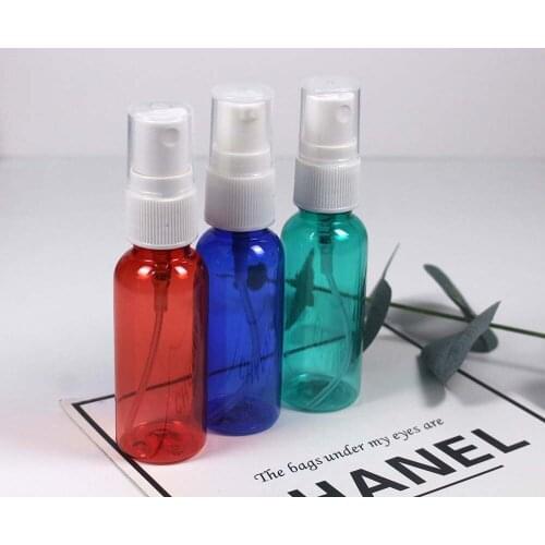 30ml PET bottle with whtie lotion pump and spray perfume bottle