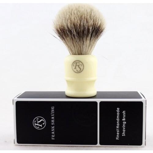 FS-#BE22-EB11/BE22-IV11, Best Badger Shaving Brush with Faux Ebony/Cream Handle, Knot 22mm+FREE STAND+FREE SHIPPING