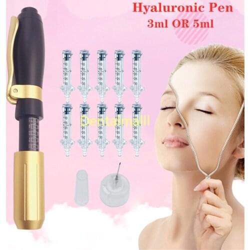 High Pressure hyaluron gun Hyaluronic Acid Pen 3ml&5ml For Anti Wrinkle Lifting Lip atomizer Needle free