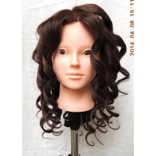 85% natural hairstyling head manikin head with human hair hairdressing mannequins mannequin head hairdresser head