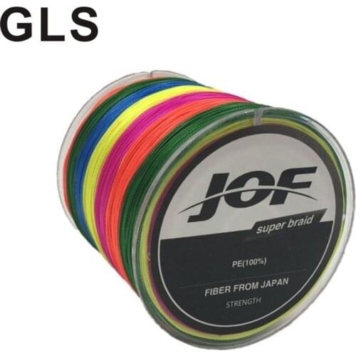 GLS brand colorful 8-knit PE Dali horse 300 meters super tensile, anti-wear, stable and strong fishing line