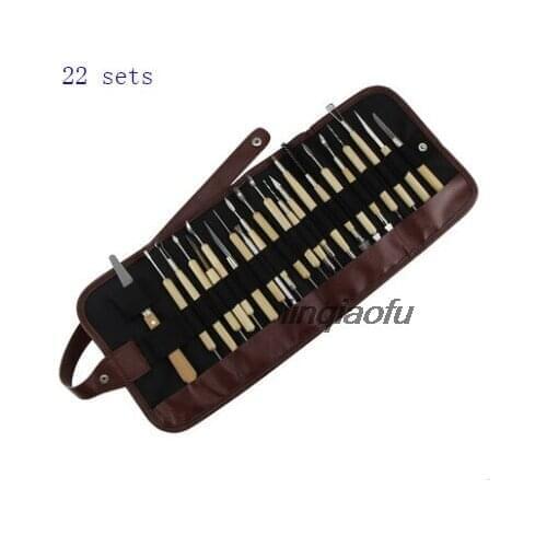Carved clay tools clay knife 22 sets of radium pencil bag tool set