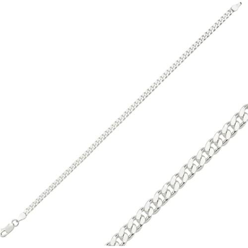 KUTAYDAN 925 Sterling Silver 100 Micron 314cc Chain Bracelet
