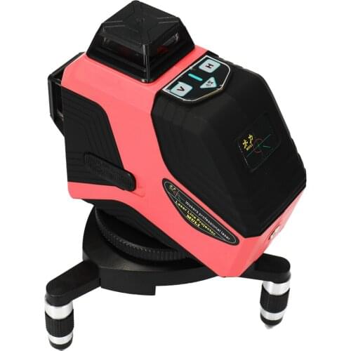 12 Red Line Professional Laser 635nm Laser Leveler 3D 360-degree Measurment Instrument Tools with Non-slip Fixed Base