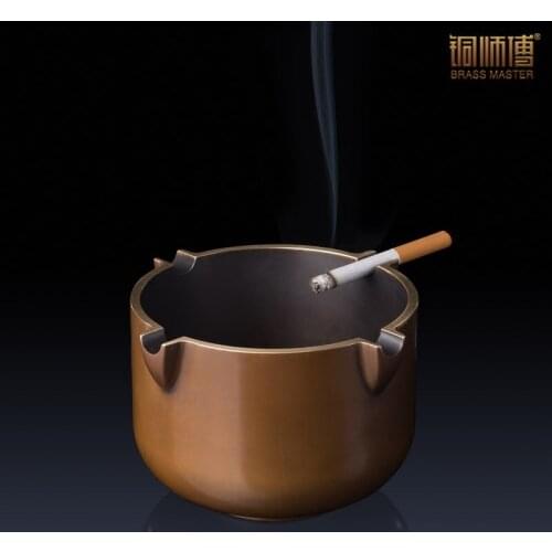 Copper copper ornaments of "master" Crafts Ornament accessories Home Furnishing ashtray living room decoration