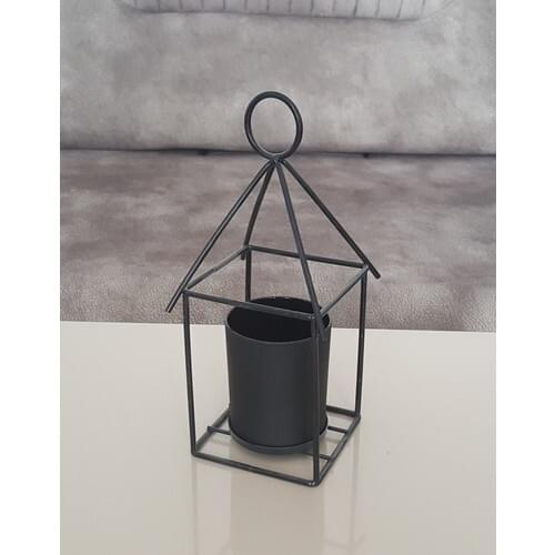 Fashion Flashlight Black Roof Candle holder