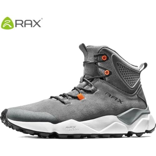 Men Women Hiking Shoes Boots 100% Genuine Leather Camping Climbing Sneakers Unisex Shockproof Breathable Mountain Shoes AA52334