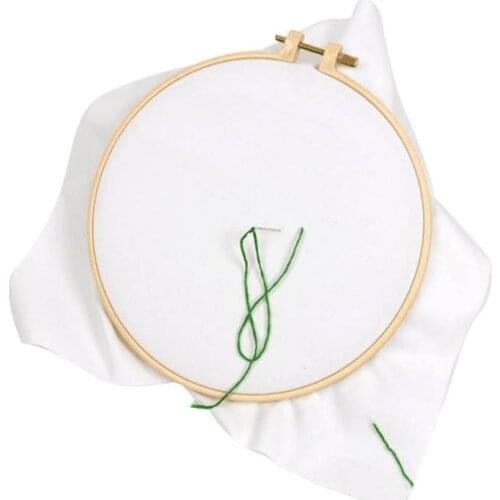 13-29cm Sewing Tool Round plastic Embroidery Hoops Frame Set Bamboo Embroidery Hoop Rings for DIY Cross Stitch Needle Craft Tool
