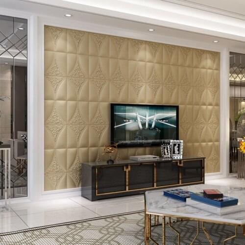 Wall sticker decor 3d sticker Foam soft bag waterproof TV background wall living room bedroom self-adhesive wallpaper 3d sticker