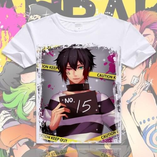 New Nanbaka Detentionhouse Jyugo UnoNiko T-Shirt Cosplay Costume Rock Anime Men T shirt Women Clothing Tees