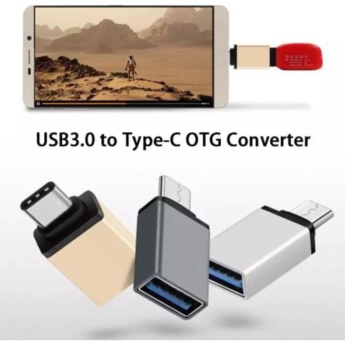 100 pcs/lot real USB 3.0 to Type-C OTG Converter For Android Mobile Phone OTG Adapter Connector High Speed Certified