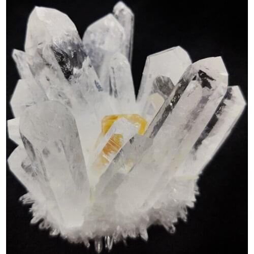 Natural Clear Quartz & Yellow Quartz Cluster Nunatak Decoration White Crystal Cluster Healing Column Point Radiation Resistant