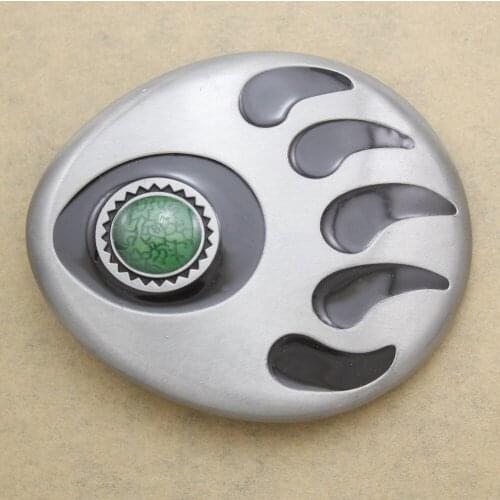 Belt Buckle DIY Costume Men Exchange Dropshipping Tribal Bear Paw Claw Grizzly Stone Biker Western