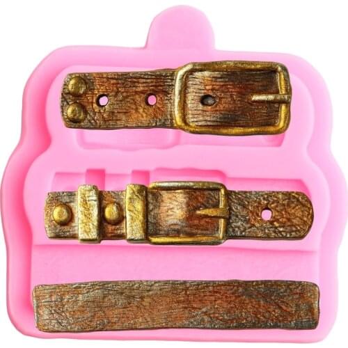 Belt Straps Silicone Mold Cake Decorating Tools DIY Fondant Moulds Chocolate Gumpaste Mould Cupcake Baking Molds
