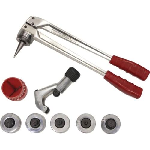 Manual Pipe Expander Tool Set Expanding Flaring Tool Kit with Plastic Case 16 25 32mm Heads