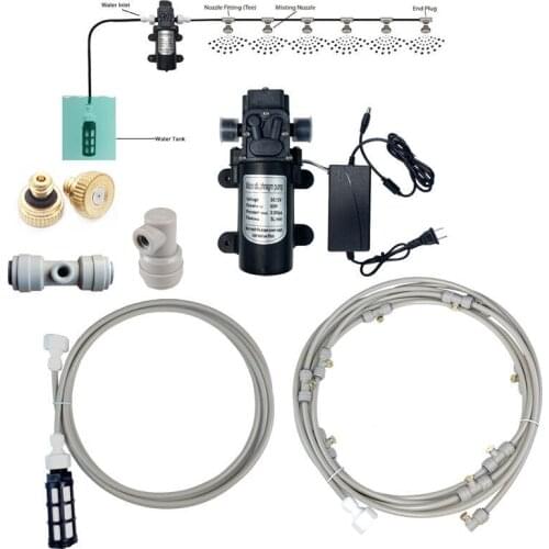 6M To 18M Fog Atomizerfog Machine Misting System 12V DC Water Sprayer Kit For Outdoor Patio Garden Cooling Humidification