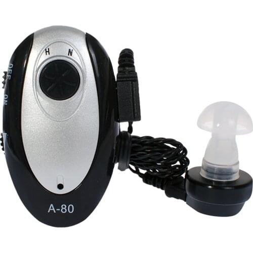 Hearing Aid Rechargeable A-80 Pockets Portable Sound Amplifier for Mild To Moderate Hearing Loss Adjustable Hearing Amplifier