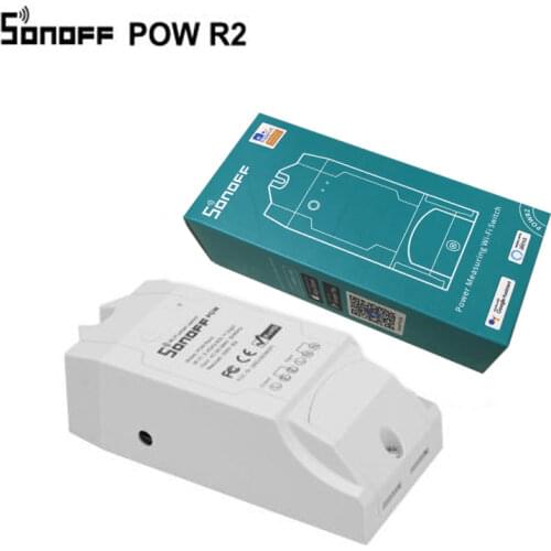 SONOFF POW R2 Smart Wifi Switch Controller Real Time Power Consumption Monitor Measurement work For Smart Home Alexa Google Home