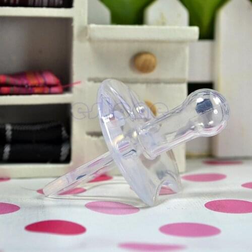 Soother Nipple Flat Round Infant Child Feed Silicone Baby Pacifier Orthodontic L9CD