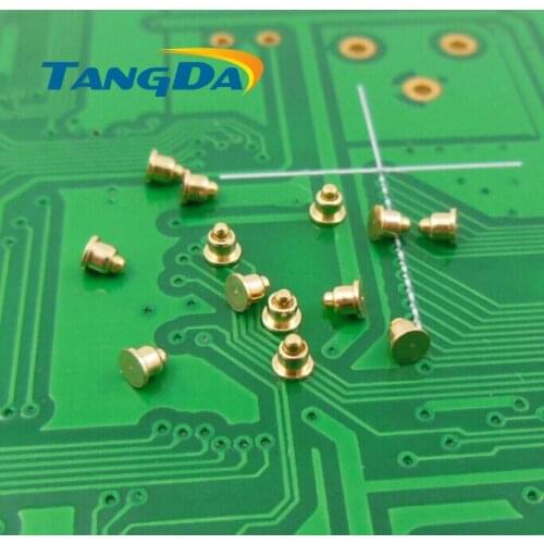 Tangda DHL/EMS D2*2.5mm 1000PCS pogo pin connector Mobiles Battery spring 1P Thimble Surface Mount SMD gold plate 1u" 1.2A