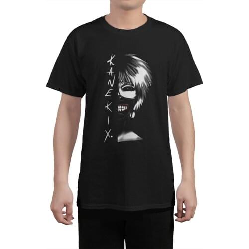 Tokyo Ghoul Anime Manga Men T Shirt Funimation Kaneki Ken Cartoo cotton top tee