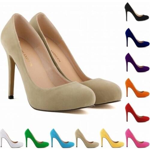 Women Pumps flock High Heels Shoes Bridal Heels Wedding Shoes Women Summer Pumps designer shoes women luxury