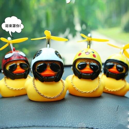 Bicycle Bell with Light Small Yellow Broken Wind Duck Helmet Mountain Bike Head Light Bicycle Light Bike Accessorie Bicycle Bell