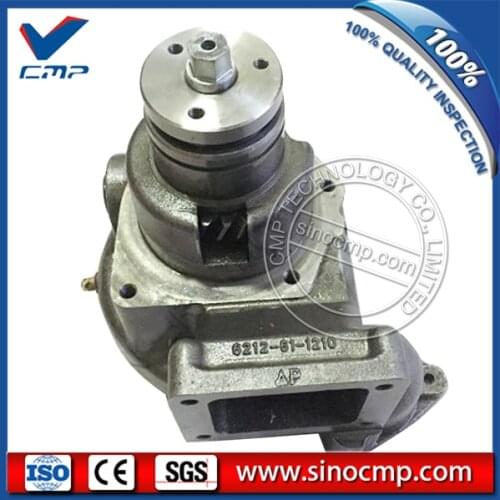 Excavator water pump 6261-61-1201 for komatsu
