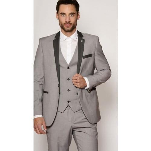 High Quality Mens Suits Groomsmen Groom Tuxedos Wedding Best Man Suit Blazer (Jacket+Pants+Vest) NO:255