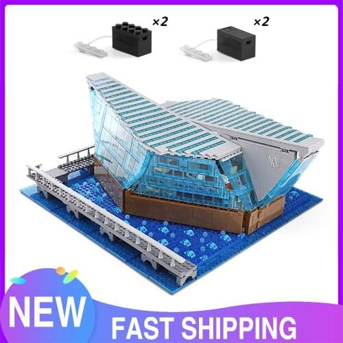 Famous Architecture The Singapore Boutique Clothing Jewelry Store With Led Kits Children Assemble Building Block Brick Toys