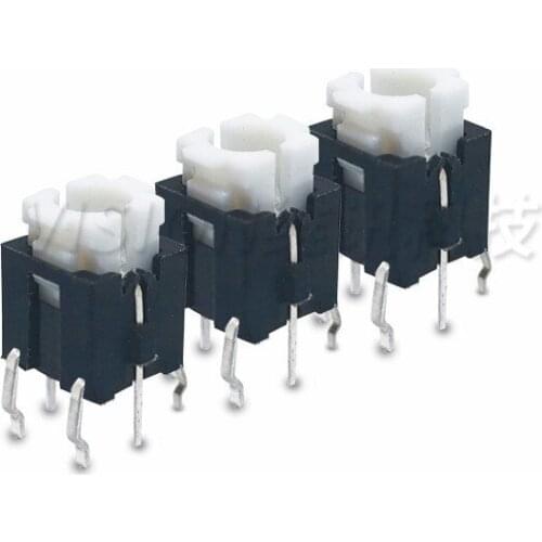 10Pcs 6*6mm Through Hole Micro Push Button Tactile Momentary Switch With LED Green Yellow Red White Blue 6*6 6X6