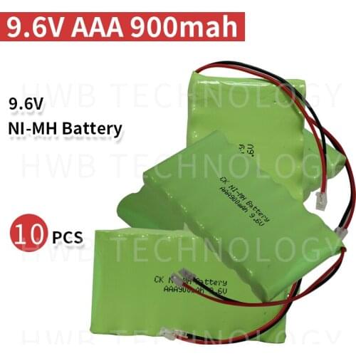 10 PCS/lot Original New Ni-MH 9.6V 800mAh Ni-MH AAA Rechargeable Battery Pack With Plugs Free Shipping