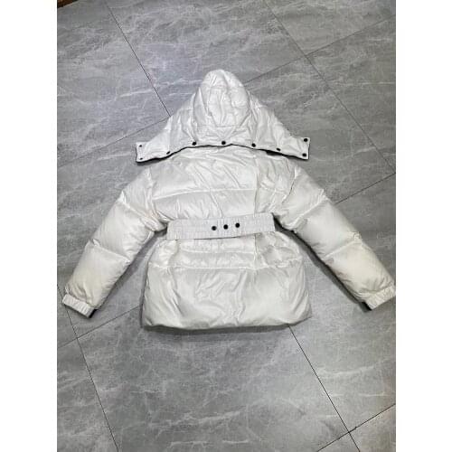 117540 High Quality Jacket 2020 Runway Fashion Long Sleeve Women white black coat with hood