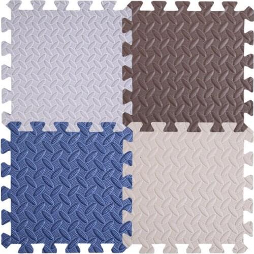 16PCS 30*30*1.2cm Kids Puzzle Exercise Play Mat with EVA Foam Interlocking Floor Tiles Solid Colors Cushioned Children Playmats