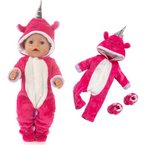 2020 New Jumpsuits Fit For 43cm Baby Doll 17inch Born Doll Clothes