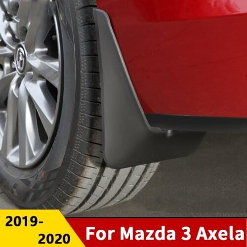 4Pcs/set Front Rear Mudguard Splash Guard Car Mud Flap Fender Mudflap For Mazda 3 Axela 2019 2020 Exterior Accessories