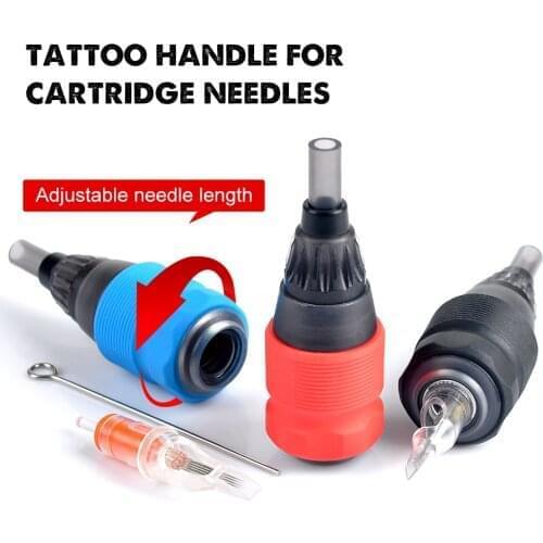 5PCS Adjustable SPARK Cartridge Tattoo Grip For Needle Cartridges Tattoo Machine Supplies Handle Grips Cartridge Tattoo Needles