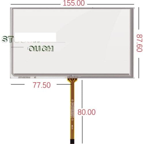 6.2 inch touch screen 6.5'' inch HSD062IDW1 TM062RDH03 car DVD handwriting screen ST-06204