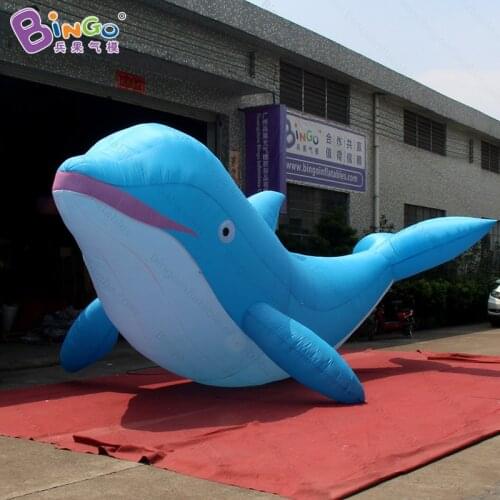 7m / 23ft long dolphin shaped lifelike giant inflatable replica dolphin for Aquarium exhibition