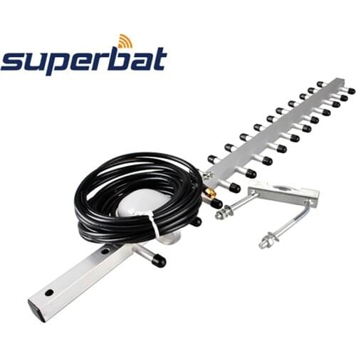 Superbat 15DBi 1990-2170 MHz 3G Yagi Antenna for 3G Wireless Card & Routers RP-SMA Plug Connector 500cm Cable