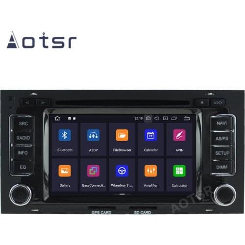 AOTSR 2 Din Car Radio Android 10 For VW Volkswagen Touareg Transporter T5 Multivan 2004 - 2011 2Din Multimedia Player GPS Navi