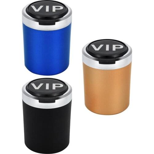 Car ashtray with LED light and compass cigarette ashtray container ashtray gas bottle smoke cup holder storage cup car supplies