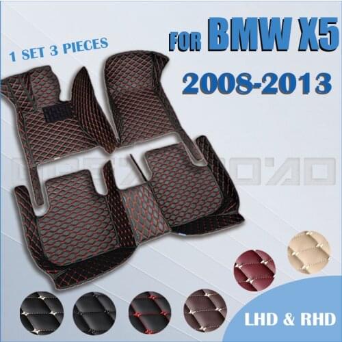 Car floor mats for BMW X5 FIVE SEAT E70 2008 2009 2010 2011 2012 2013 Custom auto foot Pads automobile carpet cover