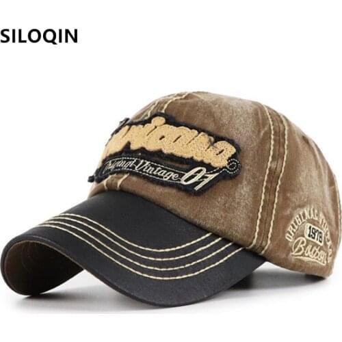 SILOQIN adjustable size washed cotton baseball caps for men women sports cap Kinderhut snapback cap new Boys girls hip hop hats
