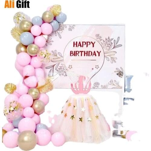 Bulk Deals & Fast Delivery New Birthday Macarone Balloon Package Birthday Wedding Room Wedding Party Set Supplies Decoration